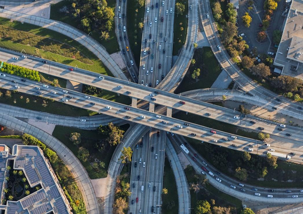 North America Traffic Aerial