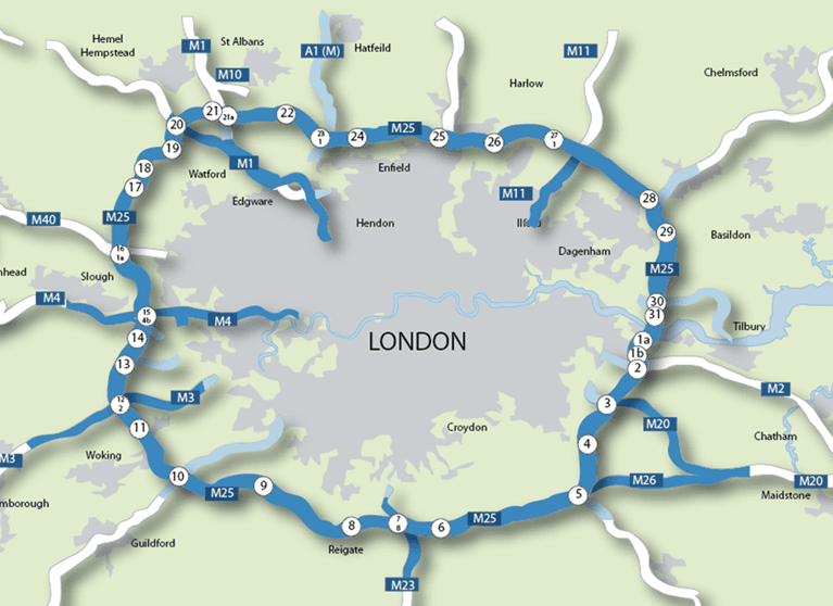 M25 Londres © Connect Plus Services