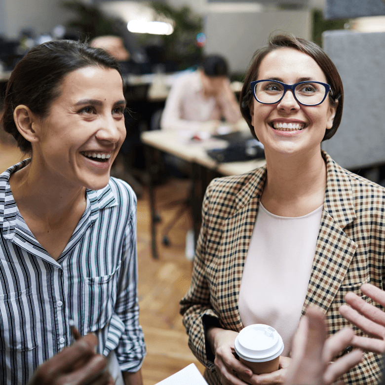 Thumbnail ©Adobstock Seventyfour High Angle View At Multi Ethnic Group Of Business People Laughing Happily While Chatting During Coffee Break In Office, Copy Space