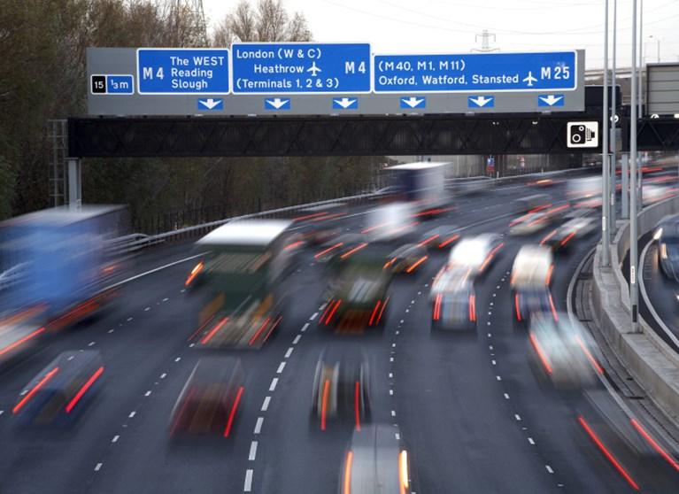 UK M25 Motorway Copyright Connect Plus